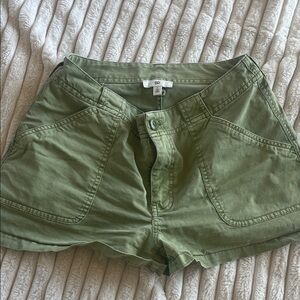 BP Women's Olive Green Cargo Shorts